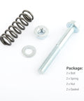 Beef Up Your Exhaust With M10x1.25 Bolts And Nuts Kit 75mm Length Includes Two Sets Of Exhaust Manifold Bolts, Springs, Nuts And Gaskets For Auto