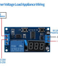 12V DC Infinite Cycle Delay Timer Relay With LED Display, On Off Switch Loop Module For DIY Projects, High Precision MCU Timing