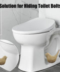 Ceramic Bird Toilet Bolt Covers Decorative Screw Caps Make Installation Easy Peasy While Hiding Ugly Hardware Behind A Slick Shield That Keeps Your Bathroom Looking Real Sharp in a modern bathroom setting.