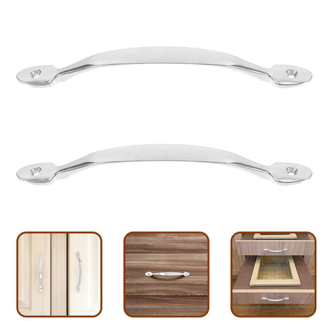 Two Pack Zinc Alloy Closet Door Handles Vintage Cabinet Pulls for Kitchen Wardrobe Cupboard Doors with 128mm Hole Spacing