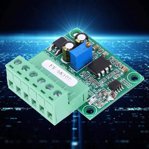 0-5KHz To 0-10V Frequency To Voltage Converter Module Digital To Analog Converter For Pulse Signals, 5V/12V/24V Input No Resistors Needed