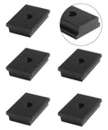 Set Of 5 M6 Thread Aluminum Alloy Sliders For Mounting Woodworking Equipment On Table Saws Press Tables And Workbenches With Easy Fit And High Precision Alignment Black Finish