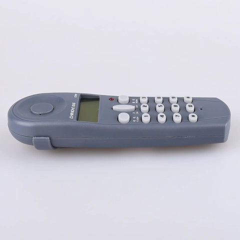Phone Line Tester Kit for Linemen With Three Plug Types, Grab And Go Cable Set With Connectors And Joiner, FSK And DTMF Caller ID, Easy On Off Hang Up Button, Quick Line Fault Check Tool for Field Work, gray handheld tester