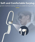 Covert Tube Earpiece With Mic For Walkie Talkies M Head 2 Pin Full Size PTT Surveillance Headset ergonomically fits ear