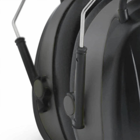Digital AM FM Radio Earmuffs With 25dB Noise Reduction For Hunting And Shooting Built In Radio With MP3 CD Jack Easy Volume And Antenna Controls Batteries Included All Day Hearing Protection And Tunes For Your Range Day