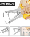 Get A Sweet Deal On This 18Pc Miter Spring Clamp And Pliers Kit, Made With Premium Stainless Steel For Tough Woodworking Jobs, Includes Carabiner Hooks Plus Storage Ring To Keep Your Tools Neat And Ready For Any Project Right Now. stainless steel spring clamp pliers with yellow handles, easy to operate