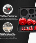 Diamond Core Drill Bit Set 12 Piece For Porcelain Ceramic Tile Marble Granite Dry And Wet Drilling in case with beveling bit
