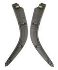 Osompar lower center dashboard trim strip, 2 pcs, left and right, silver/white for 2009–2013 Toyota Corolla.