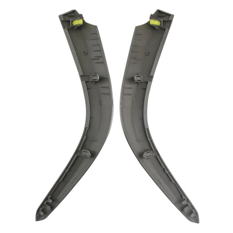 Osompar lower center dashboard trim strip, 2 pcs, left and right, silver/white for 2009–2013 Toyota Corolla.