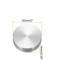 Dope Two Inch Rotating Swivel Stand With Steel Ball Bearings Annular Lazy Susan Turntable For Kitchen Corner Cabinets Pantry Organization Arts And Crafts Display Cakes And Stereos Silver 0.55 Inch, 50mm aluminum swivel stand