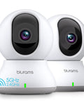 2K Indoor Security Camera System With 360 Degree Coverage, Smart Baby Monitor And Pet Camera For Home Surveillance, Two Pack