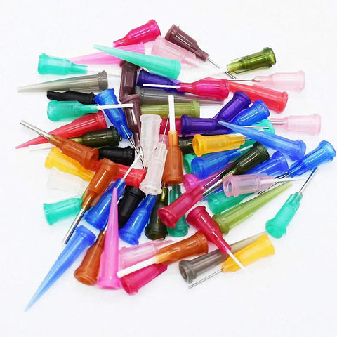 Colorful needle caps for Three 10cc Syringe SMT SMD PCB Solder Flux Paste Adhesive Glue Liquid Dispenser Set