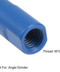 Blue 14mm core drill shank with M10 threads for angle grinder