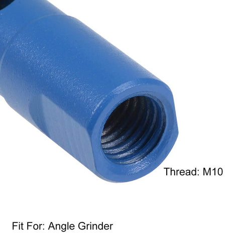 Blue 14mm core drill shank with M10 threads for angle grinder