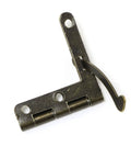 Green bronze hinge from 4 Pack Metal Wooden Box Hinges With 90 Degree Spring Action Angle Support DIY Furniture Hardware For Woodworking Projects.