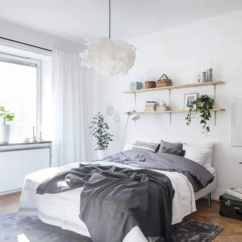 Gotta Have These Solid Flex L Shaped Shelf Brackets With Screws For Wall Mount Floating Shelves Heavy Duty Iron Corner Support Modern Matte Finish Bookshelf Hardware No Sweat Setup Home Decor in a bright bedroom.