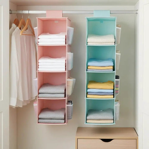 Upgrade Closet Game With This Heavy Duty Double Sided Hanging Wardrobe Organizer Packing Deep Side Pockets For Shoes And Gear To Instantly Boost Vertical Storage Capacity While Keeping Bedrooms Clean And Stress Free All Year.