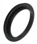 M56X0.75mm to M48X0.75mm Aluminum Adapter Ring for Telescopes and Cameras, black lightweight thread converter for astrophotography