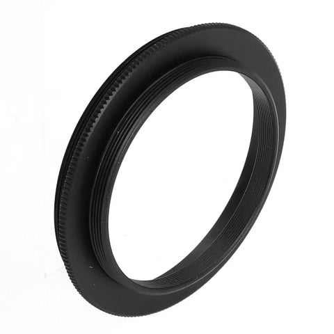 M56X0.75mm to M48X0.75mm Aluminum Adapter Ring for Telescopes and Cameras, black lightweight thread converter for astrophotography