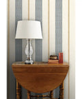 Custom Printed Leather Textured Vinyl Wallpaper Top Notch Heavy Duty Wallcovering on a decorative wall with a lamp and books.