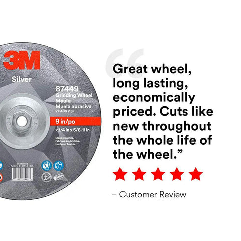 Depressed Center Grinding Wheel T27 Quick Change 9 Inch Heavy-Duty Wheel For Beveling Weld Removal Deburring Edges On Steel