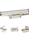 Heavy Duty Three Axis Digital Readout System With Rock Solid Cast Aluminum Shell And Slick Ka Linear Scale Plus Optic Encoder Ruler For Lathe Mill Rigs Boss Grade Accuracy Package Of Four, aluminum scale with linear bearing.