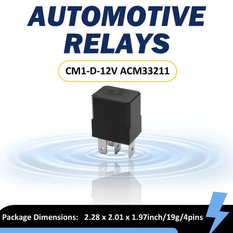 Drop In Nissan Compatible 12V DC Power Relay, 4 Pin, Beefy 35A Automotive Relay For General Purpose Switching, Replaces ACM33211