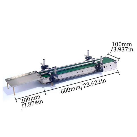 Smooth Operator Mini Electric Conveyor Belt System Plug And Play Desktop Transporter Featuring Auto Sensors And Reliable Carry Tray For Quick Assembly Line Tasks