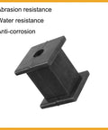 Solid Universal 10mm ID Muffler Hanger Bushing Rubber Mount Bracket Fits Tail Pipe Support Kit With 2 Heavy Duty Isolation Parts For Your Ride, black rubber exhaust hanger