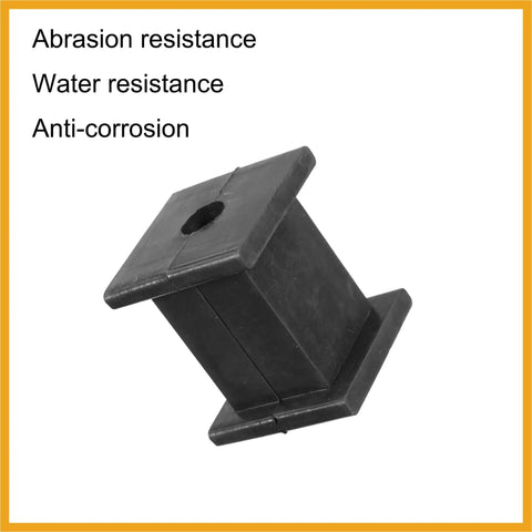 Solid Universal 10mm ID Muffler Hanger Bushing Rubber Mount Bracket Fits Tail Pipe Support Kit With 2 Heavy Duty Isolation Parts For Your Ride, black rubber exhaust hanger