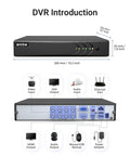 Front and back view of 3K Lite 8 Channel Digital Video Recorder With AI Human And Vehicle Detection Hybrid 5 In 1 DVR