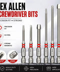 Versatile 6Pcs Pagoda Screwdriver Bits Set With Magnetic Hex Shank And Step Design For Electric Drills Includes Multiple Size Options To Tame Any Tough Job Without Swapping Bits All The Time. 6-piece S2 steel hex Allen screwdriver bits, 1.5-6mm