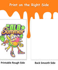 DTF Transfer Film Paper A4 20 Sheets Premium PET Direct To Film for sublimation print sample on light and dark garments