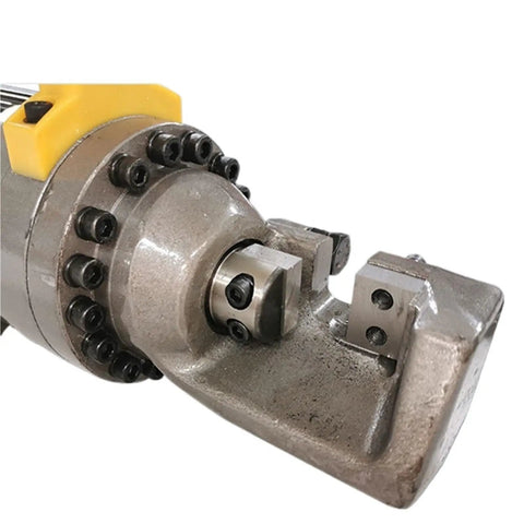 Heavy Duty Portable Rebar Cutter Pliers With Pure Copper Motor RC16B close-up of cutter head showcasing integrated design and precision.