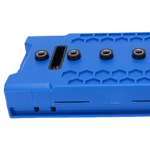Pro Grade Shelf Pin Jig Template Crafted From Tough ABS Plastic For Dead Nuts Accurate 32 Millimeter Cabinet Hole Spacing top view