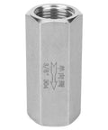Stainless Steel One Way Check Valve For Gas Oil Water Plumbing With BSPP Female Thread Three Eighth Inch Hex Body