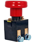 XYZIL Electric Pallet Jack Emergency Stop Switch 1115-510008-00 with red push button and heavy-duty black base, ideal for EP Big Joe models.