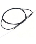 Heavy Duty Throttle Cable Replacement With Sleek Black Casing And Knockout Shaped Tips For Slick Accelerator Response and Rock Solid Control On Any Rig Using Part 786201 For Double End Wire Repairs, showing wire assembly and tips.