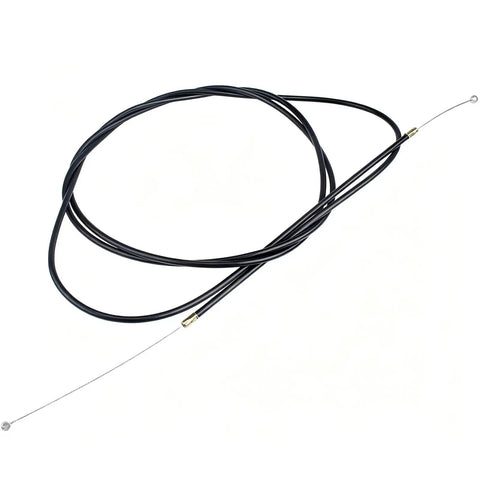 Heavy Duty Throttle Cable Replacement With Sleek Black Casing And Knockout Shaped Tips For Slick Accelerator Response and Rock Solid Control On Any Rig Using Part 786201 For Double End Wire Repairs, showing wire assembly and tips.
