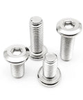 304 Stainless Steel Large Flat Hex Socket Head Connector Rivets for Furniture and Bed Frames M8 85mm 5 Pieces Heavy Duty Hex Bolts