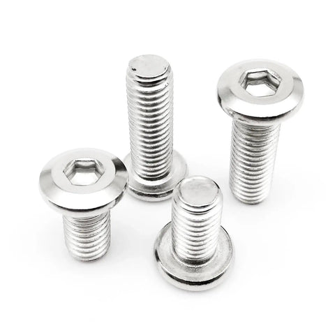 304 Stainless Steel Large Flat Hex Socket Head Connector Rivets for Furniture and Bed Frames M8 85mm 5 Pieces Heavy Duty Hex Bolts