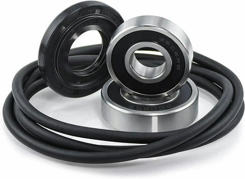 Top-Shelf Washing Machine Tub Bearing Seal Gasket Kit For WM2050CW includes black rubber seals and metal bearing components.