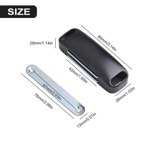 No Punch Magnetic Door Catch Keeps Cabinet Secure Ultra Thin Design blends seamlessly displayed with size dimensions.