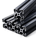 4 Pack 39.4 Inch 4040 T Slot Aluminum Extrusion Profile European Standard Anodized Linear Rail black profile ends