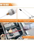 How to use Heavy Duty 500CC Auto Fluid Extractor Pump With Reinforced Suction Hose for oil and fluid extraction in vehicles.
