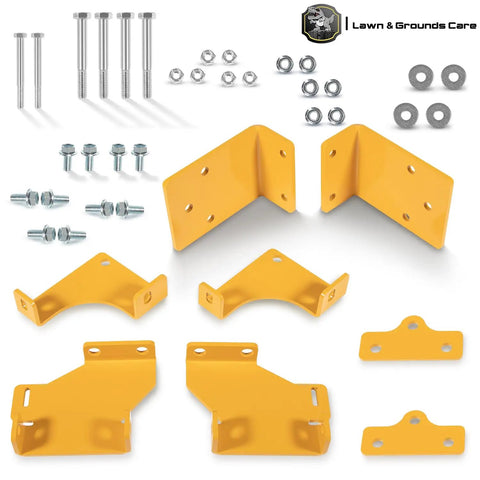 Upgraded 125255 Hydro Transmission Brackets Kit With Beefed Up Brackets And Hardware For Zero Turn Mowers Includes 552564 552565 552566 552567 OE Replacement Service Kit That Improves Belt Stability And Durability