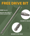 Free 150mm drive bit for Workhorse Pocket Hole Screws Size 8 X 1 Inch, coarse thread wood screws, woodworking tool