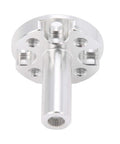 Wheel Hub Bearing 25 Tooth Aluminum Adapter for Servo Motors rear axle hub hardware close-up with threaded mounting holes.