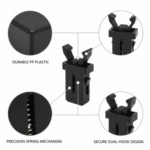 Replacement Push Button Trash Can Latch Kit For Kitchen And Bathroom Bins Crafted In Durable PP Plastic with zoomed details
