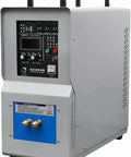 Pro Grade Dead Nuts Tough 15KW High Frequency Induction Heater For Steel Melting And Metal Quenching Welding With Smart Water Temp Guard and Advanced Variable Control, front view showing control panel.